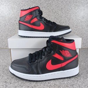 Jordan Black and Red Women's Sneakers